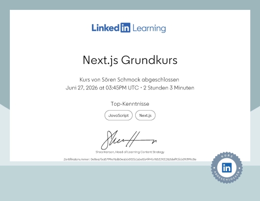 Next.js Grundkurs